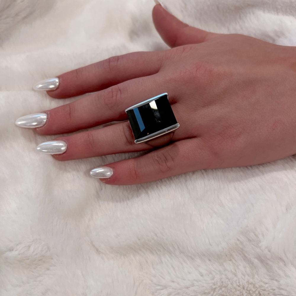 HEIDI K smokey topaz ring  sterling silver